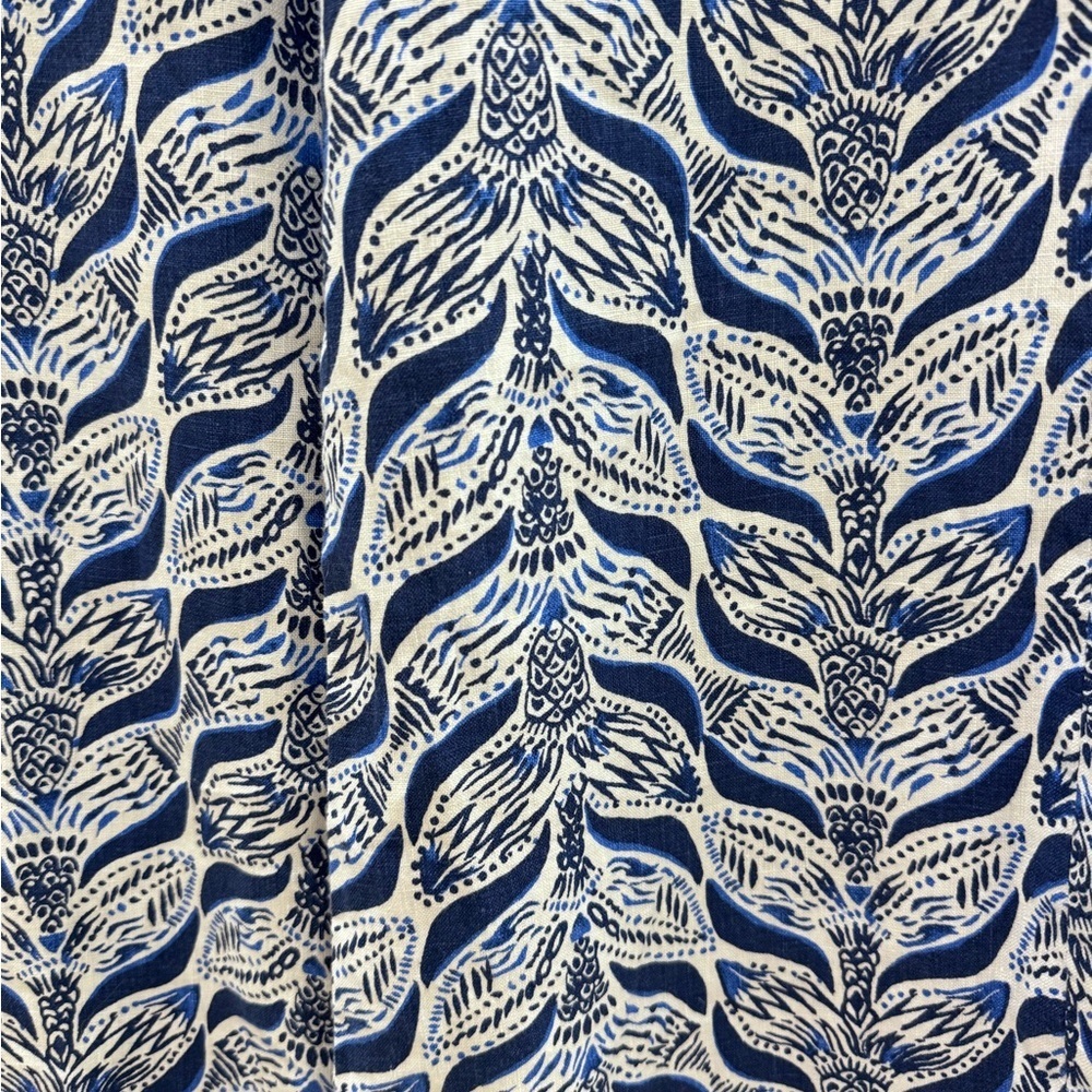 Lilly Pulitzer Bal Harbour Wide Leg Linen Palazzo Pants A Mermaids Tail print. - Picture 3 of 4